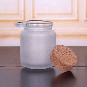 Wholesale <b>Bath</b> Salt Glass Bottle 250ml Cosmetic Jar 8oz Glass Bottle With Wooden Spoon and Cork Lid - Product Image 5