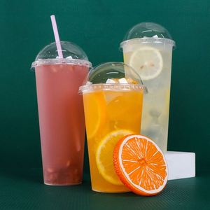 Gobelets en plastique PP jetables avec logo personnalisé - Gobelets transparents pour thé à bulles et boissons froides, compatibles avec la vodka, design Go Dabba - Product Image 3