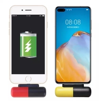 Capsules jetables Portable 1200mAh, mini chargeur Portable, power bank, charge d'urgence, capacité d'alimentation pour les doigts