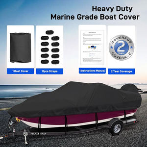 Funda Protectora para Bote Neumático Oxford de Alta Resistencia y Funda para Motor Fuera de Borda, Protección Invernal para Exteriores Resistente al Viento con Correa Fuerte - Product Image 6