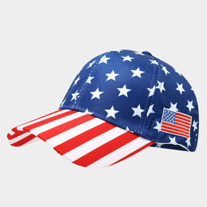 Casquette de baseball réglable à drapeau américain, vente directe usine, pour sports de plein air, idéale pour cadeaux - Product Image 5
