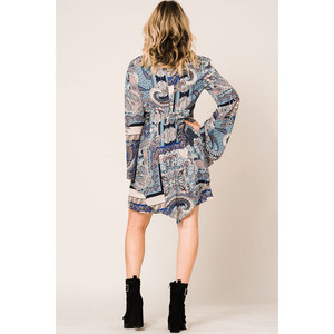Mini Abito Blu Stampato Avery - Product Image 2