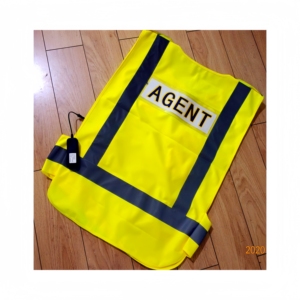 Chaleco de Seguridad <span class=keywords><strong>EL</strong></span> con Inversor de Batería, con un Alcance de Advertencia de hasta 200 Metros. Es <span class=keywords><strong>el</strong></span> protector de los trabajadores de la noche. - Product Image 5