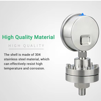 High Precision Stainless Steel Diaphragm Pressure Gauge Shock Resistant Corrosion Resistant Industrial Pressure Gauge