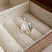 Ada Jewelry Anillo Abierto Irregular de Plata de Ley 925 de Alta Resistencia al por Mayor