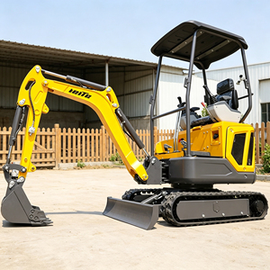 รถขุดขนาดเล็ก 1.6 ตัน แบบตีนตะขาบ 1 2 คัน สำหรับงานจัดสวนและก่อสร้าง - Product Image 4