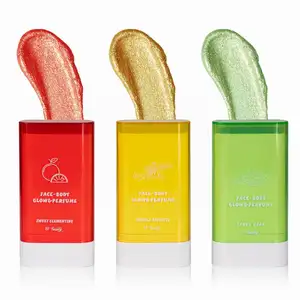 Vara de brilho de alta qualidade para cosméticos OEM de uso múltiplo, bastão de brilho para perfume corporal e rosto em massa