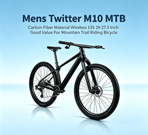Bicicleta Masculina Twitter M10 MTB em Fibra de Carbono, Sem Fio, 13 Velocidades, 29/27.5 Polegadas, Ótimo Custo-Benefício para Ciclismo em Trilhas de Montanha - Product Image 1