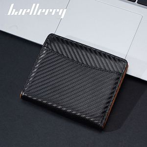Baelberry Men's Short Wallet Minimalist Snap Clasp Card Holder Multi Color Business Card <b>Case</b> Everyday Use - Product Image 2