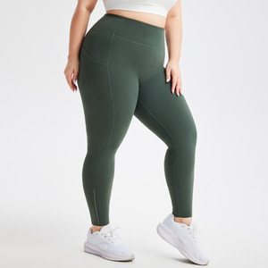<span class=keywords><strong>Legging</strong></span> de <span class=keywords><strong>sport</strong></span> <span class=keywords><strong>grande</strong></span> <span class=keywords><strong>taille</strong></span> pour femme, <span class=keywords><strong>taille</strong></span> haute, effet push-up, avec poches, séchage rapide, élastique, coupe ajustée, pour yoga et course à pied - Product Image 3