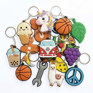 Promotional PVC Key Chain Soft Rubber Material Custom Shape Pantone Color Match