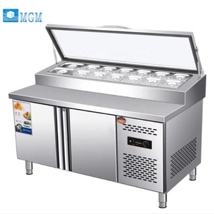 Tavolo Refrigerato per Preparazione <span class=keywords><strong>Pizza</strong></span> in Acciaio Inox Commerciale, Banco Frigorifero per Hotel, Vendita all'Ingrosso - Product Image 1