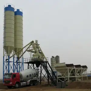 HZS75 Cement Mixer Station 75m3 Mixing Batching Machine Precast Concrete Manufacturing Plant