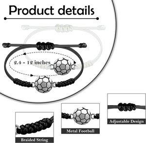 Nuovi Accessori per la Coppa del Mondo di Calcio 2026, Braccialetto da Calcio Creativo e Versatile, Bracciali Intrecciati Regolabili - Product Image 4