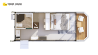 20FT/40FT Cabine Moderne Préfabriquée Pod Maison Préfabriquée Conteneur Mobile Espace Capsule Maison Démonter
