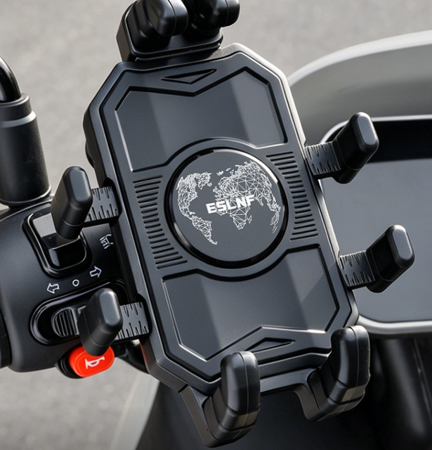 Anti-Shake 8-Claw Bike Phone Holder Shock Absorption 360° Rotation Universal Motorcycle Bicycle Phone Mount