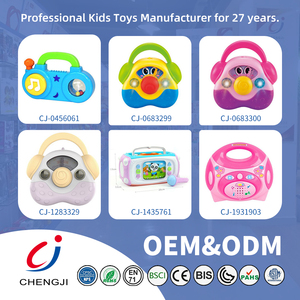Mini radio pour enfants Chengji, modèle de dessin animé, jouets musicaux d'éveil sensoriel précoce pour bébé, OEM - Product Image 4