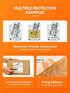 Etiquetas de Cinta para Impresora <span class=keywords><strong>Brother</strong></span> DK-22205, Papel Térmico para Etiquetas <span class=keywords><strong>Brother</strong></span>, Rollo de Etiquetas Térmicas de 62 mm x 30,5 m - Product Image 5