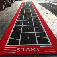 OEM Logo Sled Turf Track Langlebige PE Kunstrasenmatte Meterweise Anpassbare Fitness-Kunstrasenfläche für Fitnesstraining