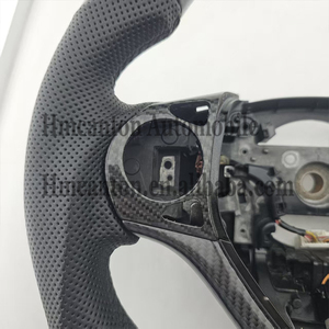 Factony Direct Sales Perforated Leather Carbon Fiber Steering <b>Wheel</b> for Honda CRV Car Steering <b>Wheel</b> - Product Image 5