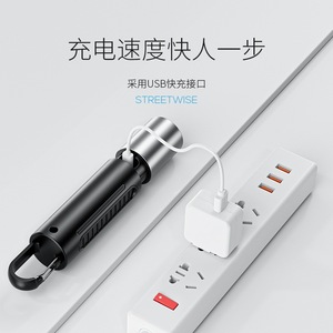 Mini Linterna Colgante Smiling Shark, LED, de Presión Manual, Portátil, para Camping, Emergencias, Luz Lateral - Product Image 4