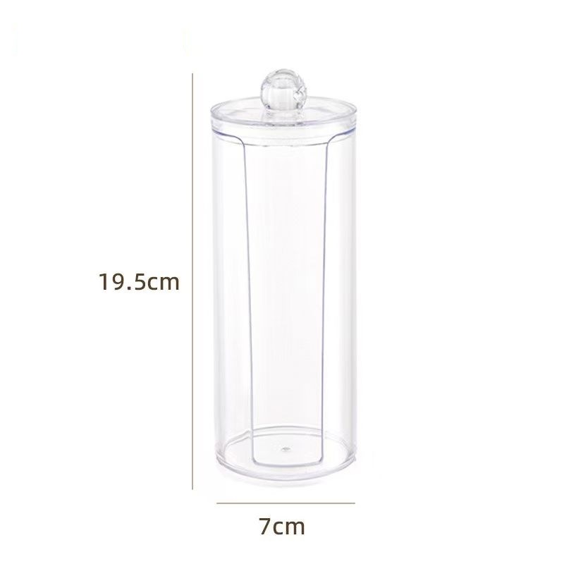Boîte démaquillante transparente à tube long