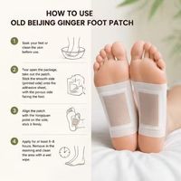 Patchs Adhésifs Médicaux Personnalisables au Gingembre Naturel et au Bambou, Hypoallergéniques, Détoxifiants Style Ancien Pékin pour Soin Corporel, Aide au Sommeil et Usage Domestique