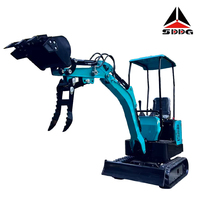 Mini-excavatrice hydraulique OEM/ODM de bonne qualité, machine de terrassement chinoise, pelleuse et chargeuse compacte