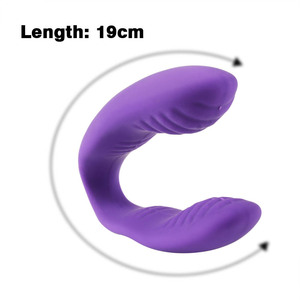 Vibromasseur en forme de U et <span class=keywords><strong>double</strong></span> moteur de haute qualité en forme de C pour hommes et femmes Sextoy portable - Product Image 6