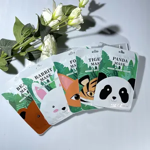 Корейская оптовая маска для лица с животными глубоко увлажняющая листовая маска контроль жирности Осветление кожи лечение тигровой панды смешная маска