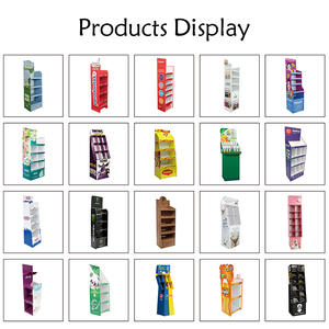 Kustom ritel untuk papan peraga Pop rak penampil kertas POS Promosi daur ulang untuk makanan ringan minuman minuman minuman keras rak - Product Image 6