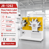 Équipement d'impression flexographique d'étiquettes textiles d'usine d'origine JR-1262, machine d'impression d'étiquettes d'entretien pour vêtements