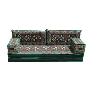 Ensemble de canapés arabes modulaires peu encombrants pour salon de chicha et mobilier de balcon - Product Image 1
