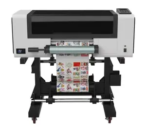 Bán hàng nóng A3 UV dtf đa chức năng máy in máy cho chai phim in ấn dtf UV một bộ phim B phim máy in