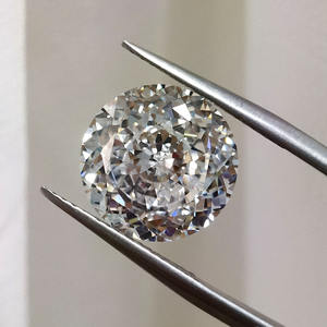 Circonia Cúbica Blanca, Corte Redondo Tipo Nido de Pájaro, Gema Sintética Suelta para Joyería - Product Image 2