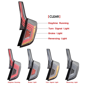 AURON para Honda Fit 2014-2020, Luces Traseras LED Rojas, Nuevo Material ABS, 12V 25W, Actualización Retrofit, Luces de Marcha/Freno/Reversa - Product Image 2