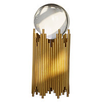 Ornements de maison, décoration intérieure moderne nordique, table de salon, accessoires dorés, autres décorations de luxe en cristal, décoration de la maison, boule de verre