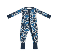 Pyjama bébé Cactus à manches longues avec fermeture éclair, imprimé tête de vache, étoiles et désert occidental, barboteuse pour tout-petit