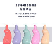Bouteilles et pots cosmétiques en PET avec design de taille pour shampoing, crème, sérum et brume faciale, rechargeables avec pompe, fabriqués en Chine