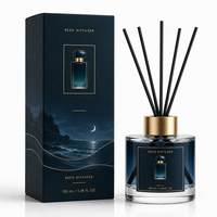Coffrets de diffuseurs à bâtonnets, liquide, notes de parfum personnalisées, 100 ml, désodorisant, huile essentielle en verre, pour la maison, l'hôtel, le bureau