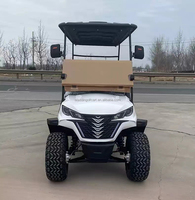 Voiturette de golf 4 places neuve et puissante à prix abordable, livraison rapide, avec siège de voiture vintage