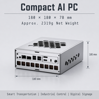 AMD Ryzen AI Max+ 395 AI Mini PC 128GB LPDDR5X Radeon 8060S 10GbE 2.5G LAN 4 M.2 NVMe USB4 WiFi 7 8K AI Workstation.