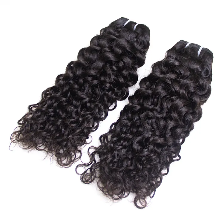 100 human hair weave bundles curly wave raw indian temple hair directly from india