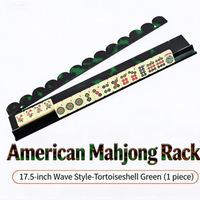 Règle de Mahjong en Acrylique Fiable à Fixation Magnétique, Motif Écaille de Tortue, Qualité Professionnelle, pour Usage en Casino, Tuile Américaine Juive
