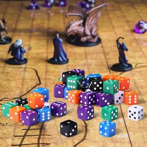 Juego de Palillos Estilo Casino No. 19, Juego de Mesa de Puntos Cuadrados de Esquina, Color Sólido, 36 Unidades, 19mm, Nuevo - Product Image 3