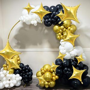 10 26 36 Inch Four Pointed Star Shaped Aluminum Foil Balloons for Graduation New Year Birthday Retirement Party Decorations - Product Image 3