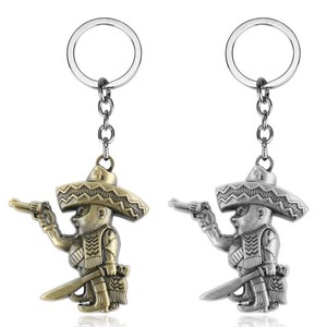 Fuorilegge portachiavi pendenti per motociclisti in metallo messicano portachiavi BANDIDOS Motorcycle Club MC in tutto il mondo accessori pendenti per ragazzi - Product Image 1