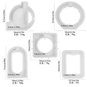 แจกันทรงกลมทรงสี่เหลี่<span class=keywords><strong>ย</strong></span>มทำจากซิลิโคนทำมือแจกันยิปซั่มเรซินสำหรับตกแต่ง M54999 - Product Image 5