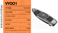 Planche de surf électrique Efoil Fliteboard personnalisée OEM ODM pour sports nautiques, puissance 8 kWh, vitesse 50 km/h, en fibre de carbone