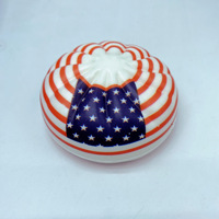 Jouets Squishy Fête de l'Indépendance des États-Unis 2026 – Forme de Ravioli Patriotique, Jouets Anti-Stress en Mousse PU à Remontée Lente pour les Faveurs de Fête du 4 Juillet